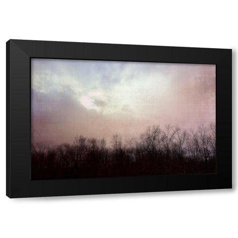 Soft Sky Black Modern Wood Framed Art Print with Double Matting by Nan