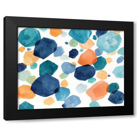 Blueberry Crush Black Modern Wood Framed Art Print with Double Matting by Nan