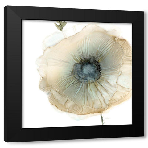 Iridescent Poppy II Black Modern Wood Framed Art Print by Robinson, Carol