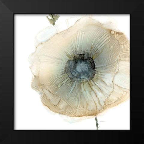 Iridescent Poppy II Black Modern Wood Framed Art Print by Robinson, Carol
