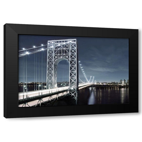 NYC at Dusk Black Modern Wood Framed Art Print by Carpentieri, Natalie