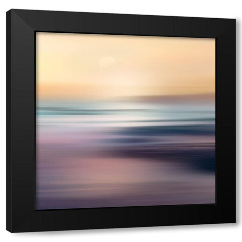Zuma Beach Black Modern Wood Framed Art Print by Calascibetta, Mike
