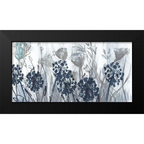 Indigo Field Black Modern Wood Framed Art Print by Jill, Susan