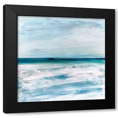 Azzurra Black Modern Wood Framed Art Print by Jill, Susan