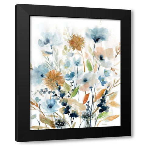 Holland Spring Mix Black Modern Wood Framed Art Print with Double Matting by Robinson, Carol