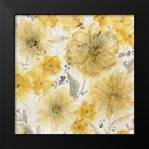 Sunshine and Linen Black Modern Wood Framed Art Print by Robinson, Carol