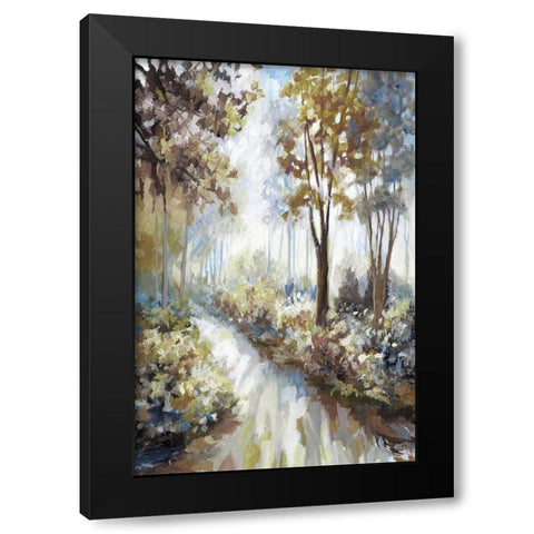 Glenwoods Black Modern Wood Framed Art Print by Nan