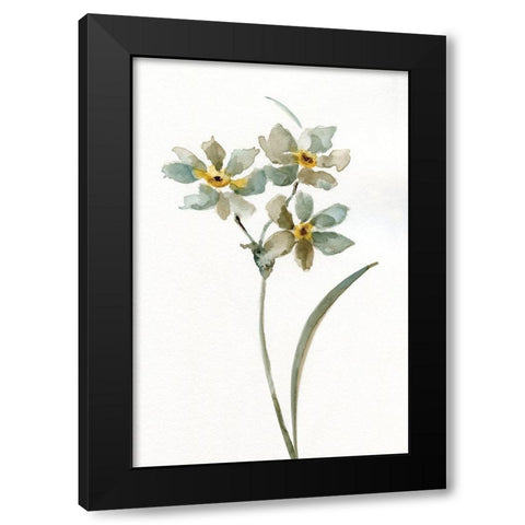 Neutral Botanical I Black Modern Wood Framed Art Print by Nan