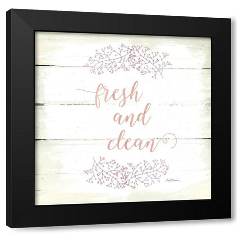 Fresh and Clean Black Modern Wood Framed Art Print by Robinson, Carol