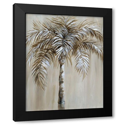 Palm Magic I Black Modern Wood Framed Art Print by Nan