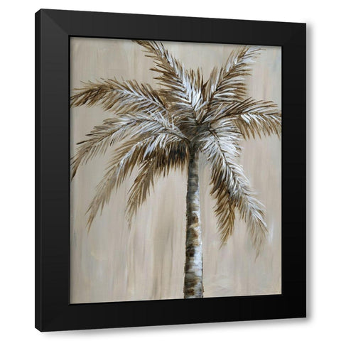 Palm Magic II Black Modern Wood Framed Art Print by Nan