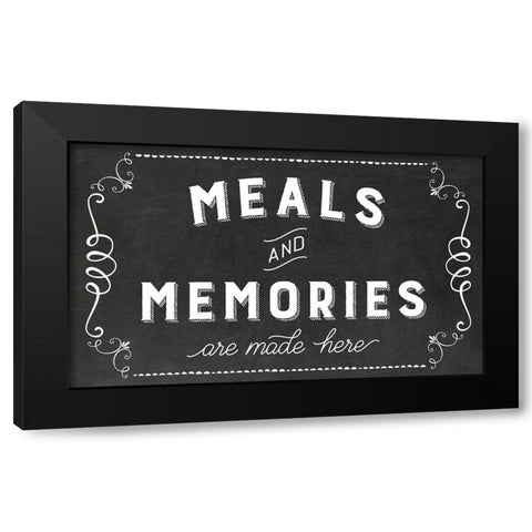 Meals and Memories Black Modern Wood Framed Art Print with Double Matting by Murray, Amanda