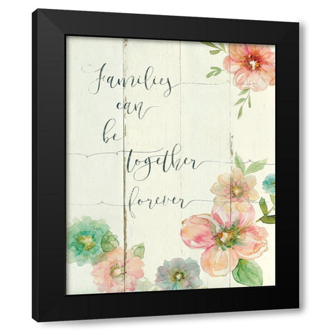 Together Forever Black Modern Wood Framed Art Print with Double Matting by Robinson, Carol