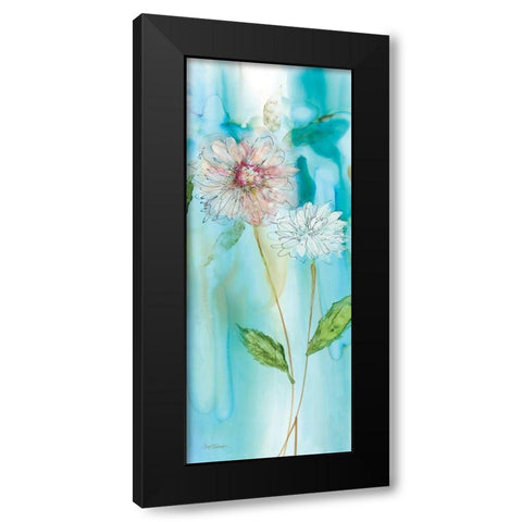 Garden Flow II Black Modern Wood Framed Art Print with Double Matting by Robinson, Carol