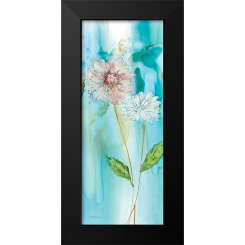 Garden Flow II Black Modern Wood Framed Art Print by Robinson, Carol