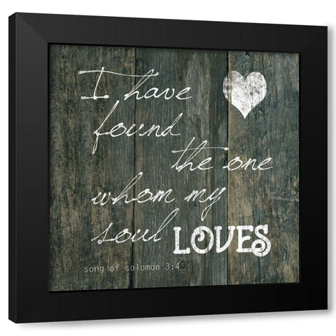 Soloman 3:4 Black Modern Wood Framed Art Print by Robinson, Carol