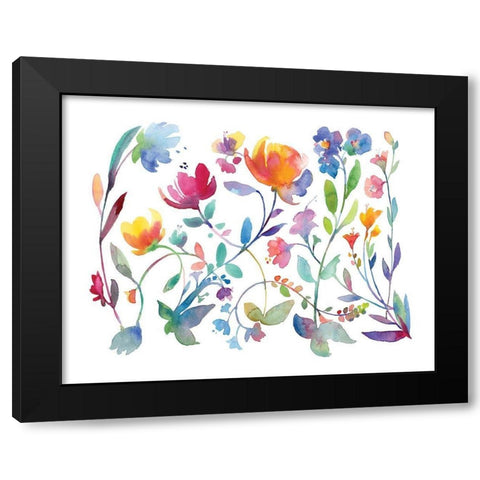 Sweet Emotions I Black Modern Wood Framed Art Print with Double Matting by Troise Heidel, Theresa