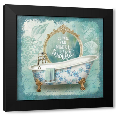 Mirror Bath II Black Modern Wood Framed Art Print by Knutsen, Conrad