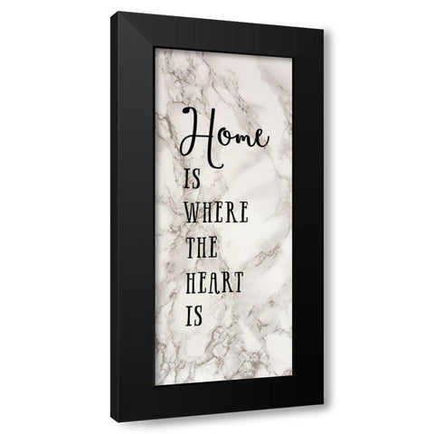 Where the Heart Is Black Modern Wood Framed Art Print by Murray, Amanda
