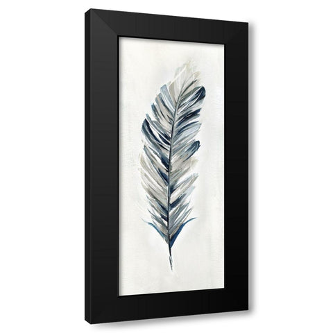 Soft Feathers I Black Modern Wood Framed Art Print with Double Matting by Nan