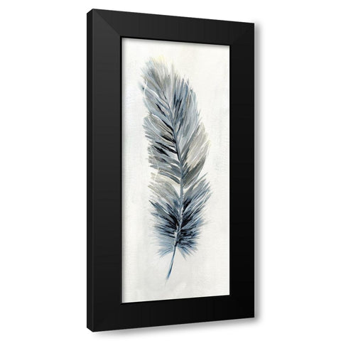 Soft Feathers II Black Modern Wood Framed Art Print by Nan