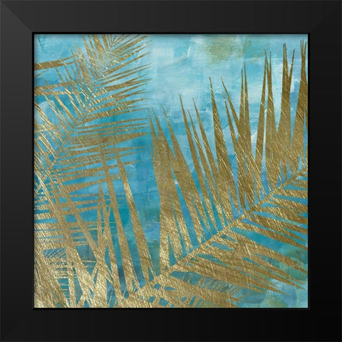 Golden Palm I Black Modern Wood Framed Art Print by Craven, Katrina