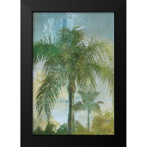 Contemporary Palm Black Modern Wood Framed Art Print by Nan