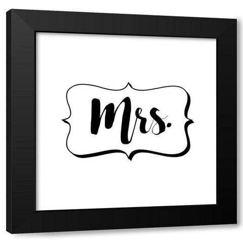 Mrs. Black Modern Wood Framed Art Print by Murray, Amanda