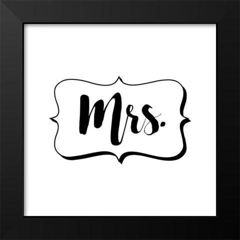 Mrs. Black Modern Wood Framed Art Print by Murray, Amanda