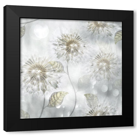 Blowing Wishes I Black Modern Wood Framed Art Print with Double Matting by Weisz, Irene