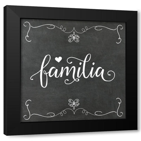 Familia Black Modern Wood Framed Art Print by Murray, Amanda