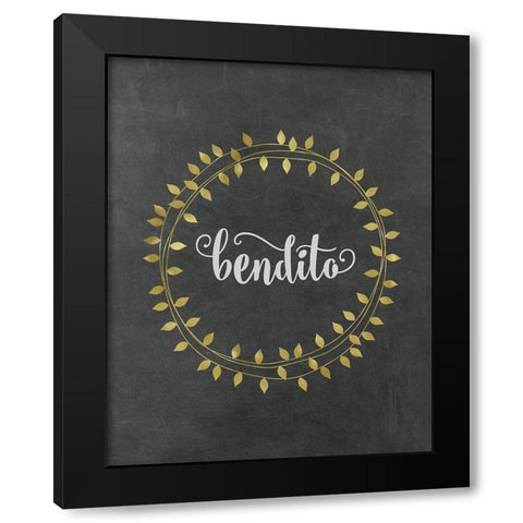Bendito Black Modern Wood Framed Art Print with Double Matting by Murray, Amanda