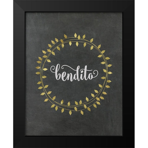 Bendito Black Modern Wood Framed Art Print by Murray, Amanda