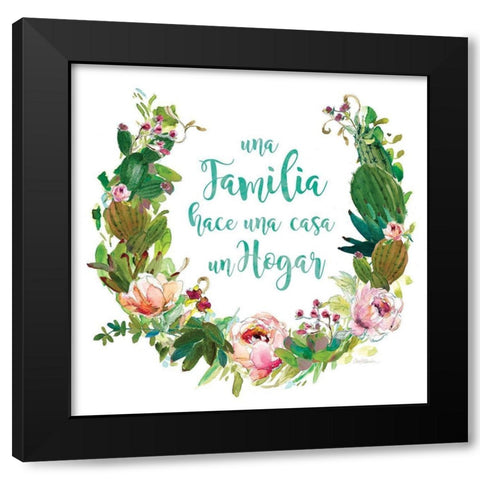 Casa Hogar Black Modern Wood Framed Art Print by Robinson, Carol