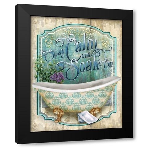 Soak On Black Modern Wood Framed Art Print with Double Matting by Knutsen, Conrad