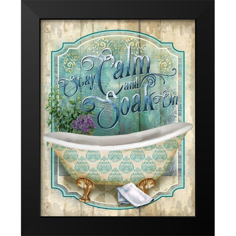 Soak On Black Modern Wood Framed Art Print by Knutsen, Conrad