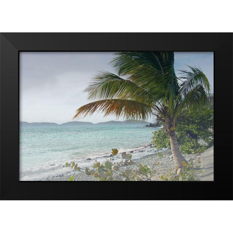 Warm Breezes Black Modern Wood Framed Art Print by Nan