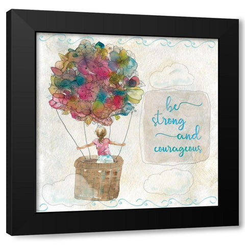 Sketchbook Strong Black Modern Wood Framed Art Print by Robinson, Carol