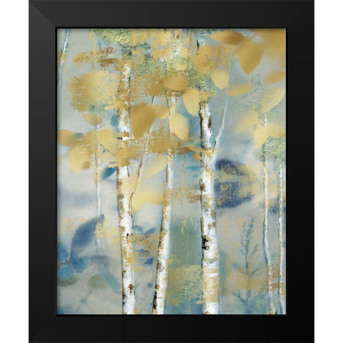 Gilded Forest Detail I Black Modern Wood Framed Art Print by Nan