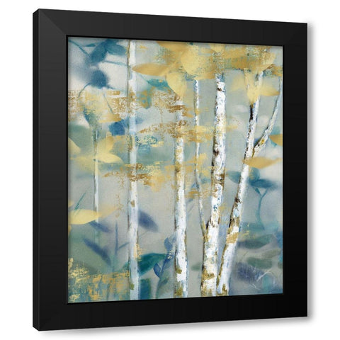Gilded Forest Detail II Black Modern Wood Framed Art Print by Nan