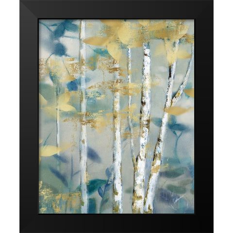 Gilded Forest Detail II Black Modern Wood Framed Art Print by Nan