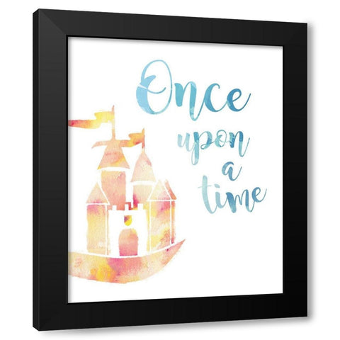 Once Upon a Time Black Modern Wood Framed Art Print with Double Matting by Murray, Amanda