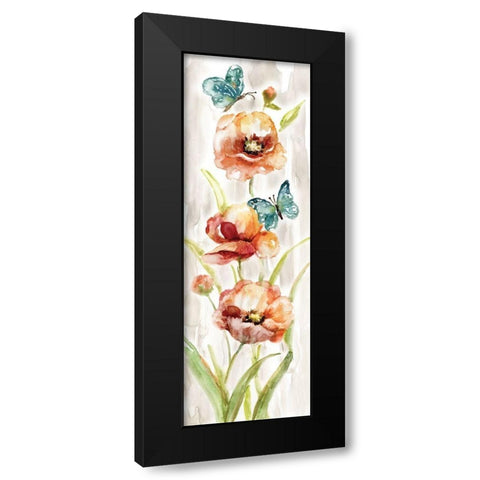 Butterfly Fantasy I Black Modern Wood Framed Art Print with Double Matting by Nan