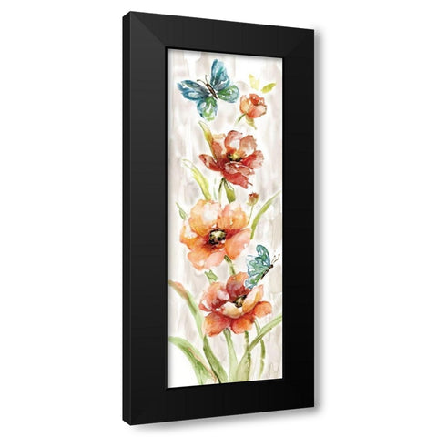 Butterfly Fantasy II Black Modern Wood Framed Art Print by Nan