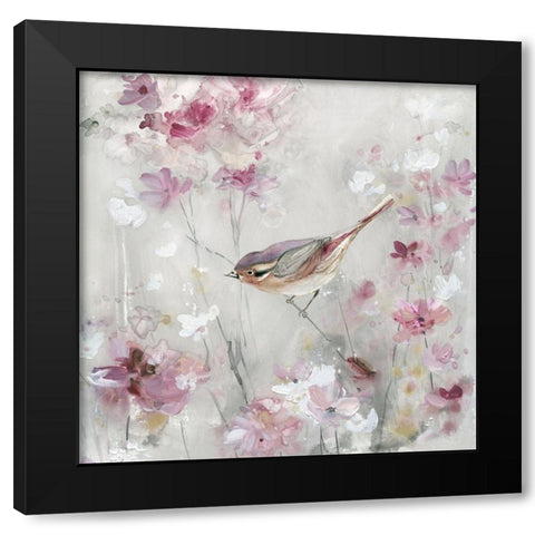 Sitting Pretty Black Modern Wood Framed Art Print by Robinson, Carol