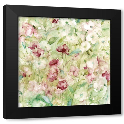 Garden Variety Black Modern Wood Framed Art Print by Robinson, Carol