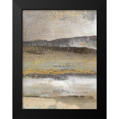 Rolling Hills Detail I Black Modern Wood Framed Art Print by Nan