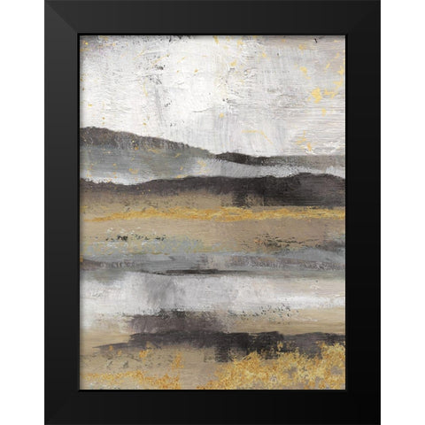 Rolling Hills Detail II Black Modern Wood Framed Art Print by Nan