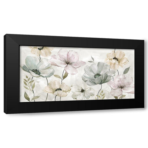 Garden Grays Black Modern Wood Framed Art Print by Robinson, Carol