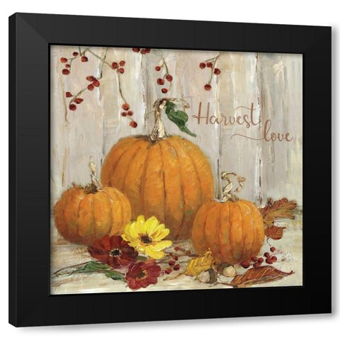 Pumpkin Patch IV Black Modern Wood Framed Art Print by Swatland, Sally